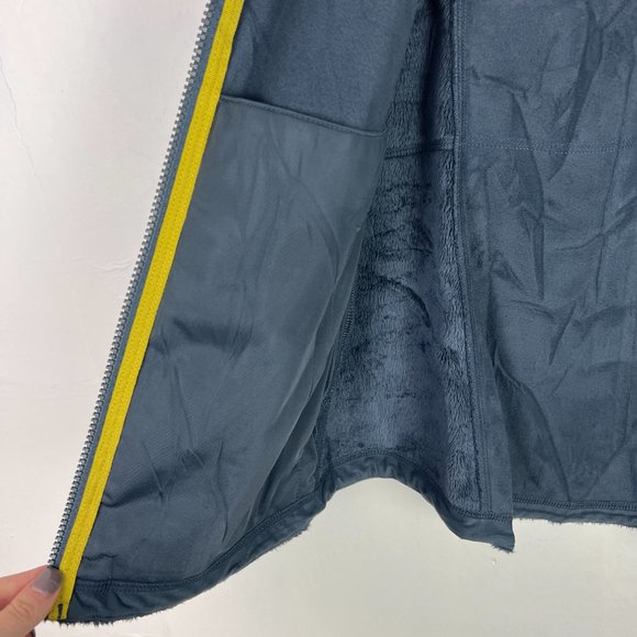 L.L. Bean Luxe Fleece Long Vest Blue Soft Size Medium M Misses EUC D2231 - Picture 9 of 15